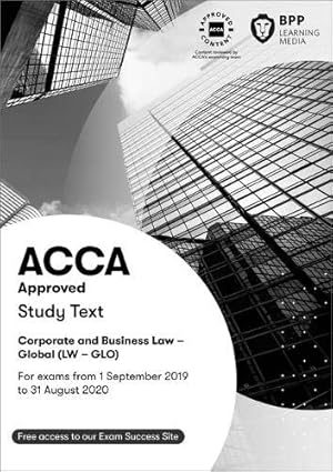 Bild des Verkufers fr ACCA Corporate and Business Law (Global): Study Text zum Verkauf von WeBuyBooks