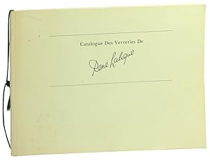 Bild des Verkufers fr Catalogue Des Verreries de Rene Lalique zum Verkauf von Kenneth Mallory Bookseller ABAA