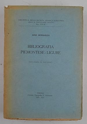 Bibliografia piemontese-ligure (Serie seconda, nn.5001-10248).