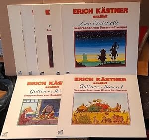 7 x LP Erich Kästner erzählt 7LP 33 1/3 UpM (Die Schildbürger, Gulliver's Reisen I+II, Don Quicho...