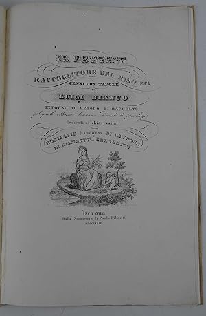 Il pettine raccoglitore del riso. Cenni con tavole& intorno al metodo di raccolto&