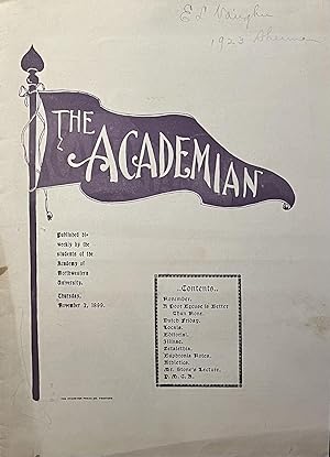 The Academian: Published Bi-Weekly by Students of the Academy of Northwestern University; Thursda...