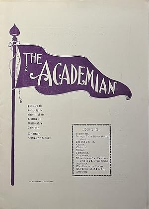 The Academian: Published Bi-Weekly by Students of the Academy of Northwestern University; Wednesd...