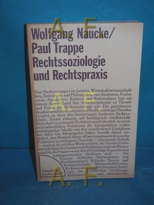 Bild des Verkufers fr Rechtssoziologie und Rechtspraxis (Sammlung Luchterhand 8) zum Verkauf von Antiquarische Fundgrube e.U.