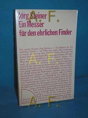 Image du vendeur pour Ein Messer fr den ehrlichen Finder : Roman. (Sammlung Luchterhand 37) mis en vente par Antiquarische Fundgrube e.U.