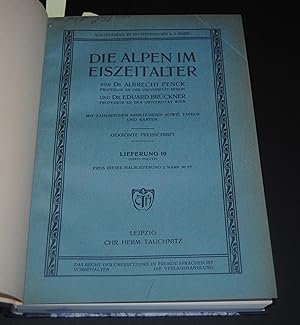 Image du vendeur pour Die Alpen im Eiszeitalter. mis en vente par Antiquariat C. Dorothea Mller