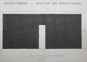 Bild des Verkufers fr Skulptur und Wandzeichnung. Text von Ulrich Bischoff. zum Verkauf von Antiquariat Bernd Preler