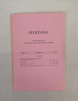 SELBYANA. The Journal of the Marie Selby Bontanical Gardens. Vol. I. December 1975. No. 3