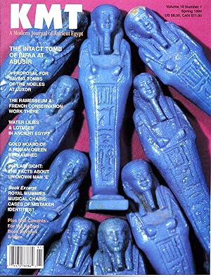 Bild des Verkufers fr KMT Magazine: A Modern Journal of Ancient Egypt Volume 10, Number 1; Spring, 1999 zum Verkauf von Dorley House Books, Inc.