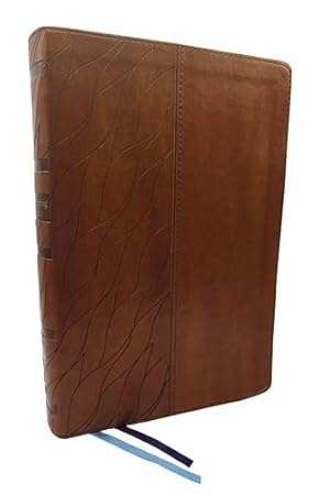 Imagen del vendedor de NKJV, Encountering God Study Bible, Leathersoft, Brown, Red Letter, Thumb Indexed, Comfort Print: Insights from Blackaby Ministries on Living Our Faith [Imitation Leather ] a la venta por booksXpress