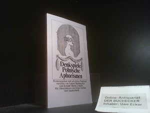 Seller image for Denkspiele : poln. Aphorismen d. 20. Jahrhunderts. hrsg. u. mit e. Nachw. von Antoni Marianowicz u. Ryszard Marek Groski. Mit Ill. von Klaus Ensikat. [Aus d. Poln. von Henryk Bereska u. a.] / insel-taschenbuch ; 76 for sale by Der Buchecker