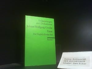 Johann Wolfgang Goethe, Faust - der Tragödie zweiter Teil. von Ulrich Gaier / Reclams Universal-B...