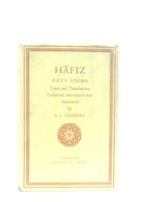 Bild des Verkufers fr Fifty Poems of Hafiz zum Verkauf von World of Rare Books