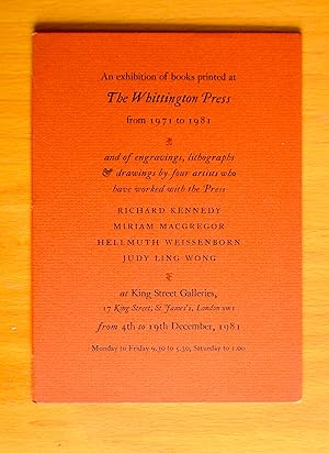 An exhibition of books printed at The Whittington Press from 1971 to 1981