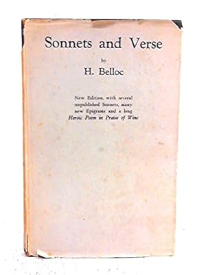 Bild des Verkufers fr sonnets and verse zum Verkauf von WeBuyBooks