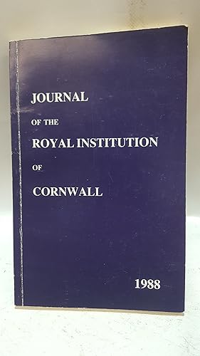 Bild des Verkufers fr Journal of the Royal Institution of Cornwall 1988, New Series Volume X, Part 2 zum Verkauf von Cambridge Rare Books