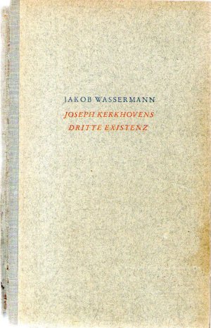 Imagen del vendedor de Joseph Kerkhovens dritte Existenz a la venta por BuchSigel