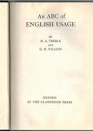 Immagine del venditore per An ABC of English Usage venduto da ! Turtle Creek Books  !