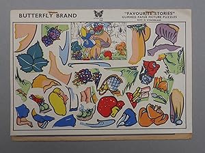 Alice in Wonderland - Butterfly Brand Favourite Stories Gummed Paper Picture Puzzles