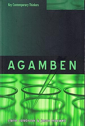 Image du vendeur pour Agamben (Key Contemporary Thinkers) mis en vente par Ascot Libros