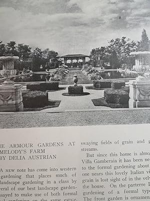 Seller image for Article: the Armour Gardens At Melody's Farm for sale by Hammonds Antiques & Books