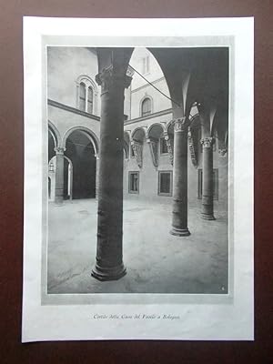 Stampa Fotografia Cortile della Casa del Fascio di Bologna del 1924