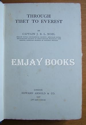 Seller image for Through Tibet to Everest. for sale by EmJay Books