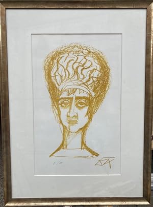 Römerin. Original Lithographie.