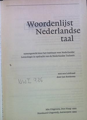 Image du vendeur pour Woordenlijst Nederlandse Taal. mis en vente par books4less (Versandantiquariat Petra Gros GmbH & Co. KG)