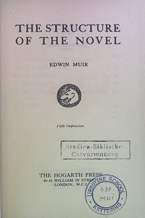 Bild des Verkufers fr The Structure of the Novel. Hogarth Lectures on Literature, 6 zum Verkauf von books4less (Versandantiquariat Petra Gros GmbH & Co. KG)