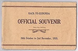 Back-to-Eudunda Official Souvenir 26th October to 2nd November, 1935