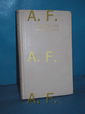 Image du vendeur pour Die Anfnge der abendlndischen Philosophie : Fragmente und Lehrberichte der Vorsokratiker. Eingel. von Ernst Howald, bertr. von Michael Grnwald / Die Bibliothek der Alten Welt : Griechische Reihe mis en vente par Antiquarische Fundgrube e.U.