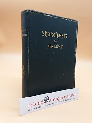 Bild des Verkufers fr Shakespeare: Der Dichter und sein Werk: Band 1 zum Verkauf von Roland Antiquariat UG haftungsbeschrnkt