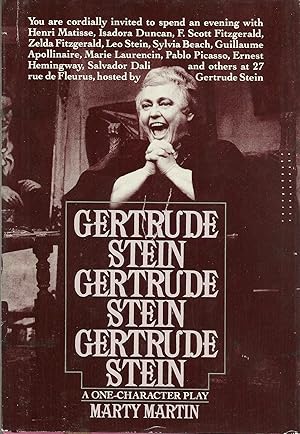 Bild des Verkufers fr Gertrude Stein Gertrude Stein Gertrude Stein: a One-Character Play zum Verkauf von Lincbook