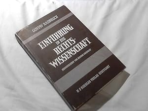 Immagine del venditore per Einfhrung in die Rechtswissenschaft. venduto da Versandhandel Rosemarie Wassmann