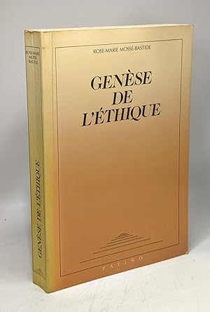 Genèse de l'éthique