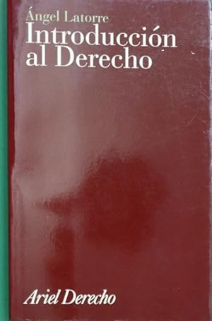 Imagen del vendedor de Introduccin al derecho a la venta por Librera Alonso Quijano