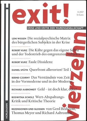 exit! 14 Krise und Kritik der Warengesellschaft Heft 4/2017