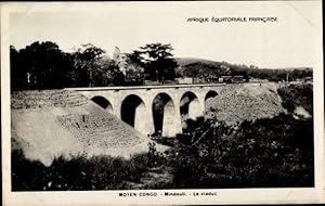 Ansichtskarte / Postkarte Mindouli Republik Kongo Französisch Kongo, Viadukt