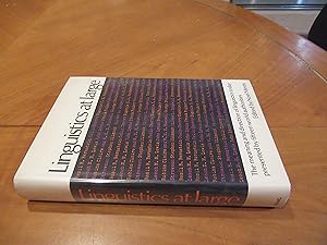 Image du vendeur pour Linguistics at large; the fourteen linguistic lectures presented by the Institute of Contemporary Arts London 1969-70 mis en vente par Arroyo Seco Books, Pasadena, Member IOBA