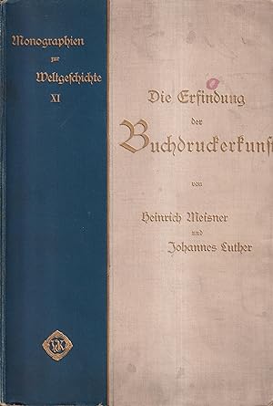 Imagen del vendedor de Die Erfindung der Buchdruckerkunst Zum fnfhundertsten Geburtstage Johann Gutenbergs a la venta por Leipziger Antiquariat