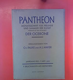 Seller image for Pantheon, Monatsschrift fr Freunde und Sammler der Kunst, Jahrgang 1932, Heft 7 Juli for sale by biblion2