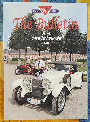 Seller image for Alvis Owner Club The Bulletin November / December 2016 No.562 for sale by Shore Books