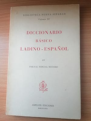 Imagen del vendedor de Diccionario bsico ladino-espaol: 3 (Biblioteca Nueva Sefarad) a la venta por Libros Ramban