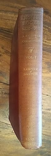 Bild des Verkufers fr English Books 1475-1900 A Signpost for Collectors. Volume 1 Caxton to Johnson zum Verkauf von The Book House  (PBFA)