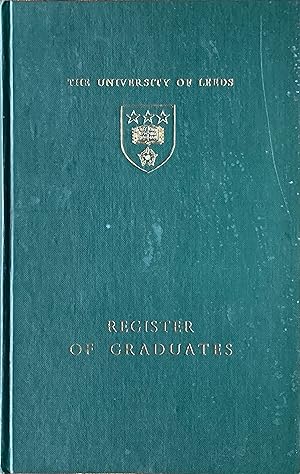 University of Leeds register of graduates 1904-60