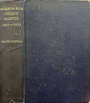 Marlborough College register 1843-1933, with alphabetical index