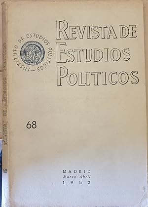 REVISTA DE ESTUDIOS POLITICOS Nº 68. MARZO-ABRIL 1953.