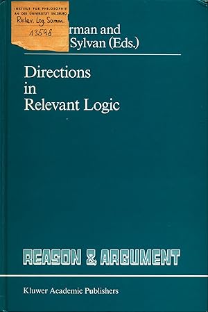 Bild des Verkufers fr Directions in Relevant Logic Volume 1 zum Verkauf von avelibro OHG