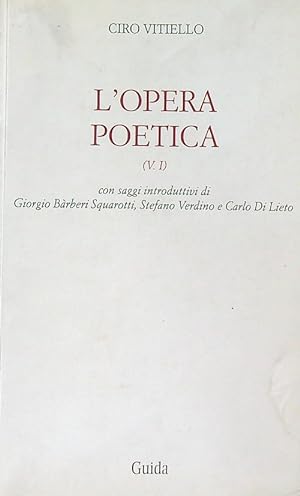 Bild des Verkufers fr L'opera poetica vol. I zum Verkauf von Librodifaccia